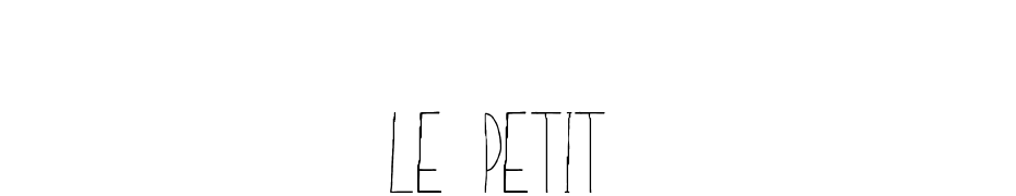 Le Petit Yazı tipi ücretsiz indir